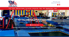 Desktop Screenshot of fallbrookgymnastics.com